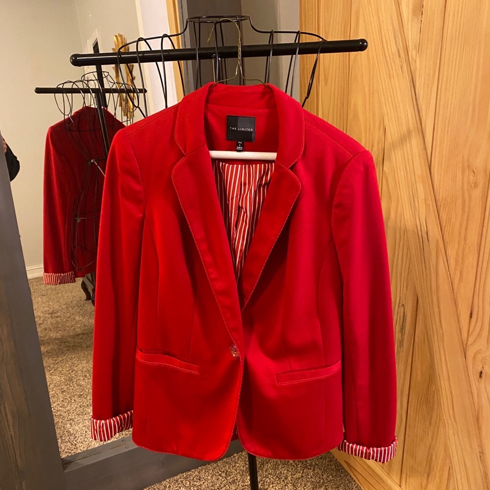 The Limited Womens Collared Blazer